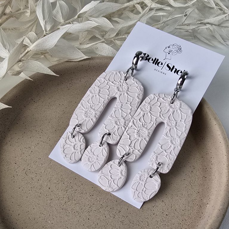 Handgemaakte oorbellen uniek Belle|Shell Designs cadeau