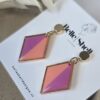 Oorbellen 'Saar Roze-Oranje'