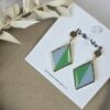 Oorbellen 'Saar Groen-Blauw'