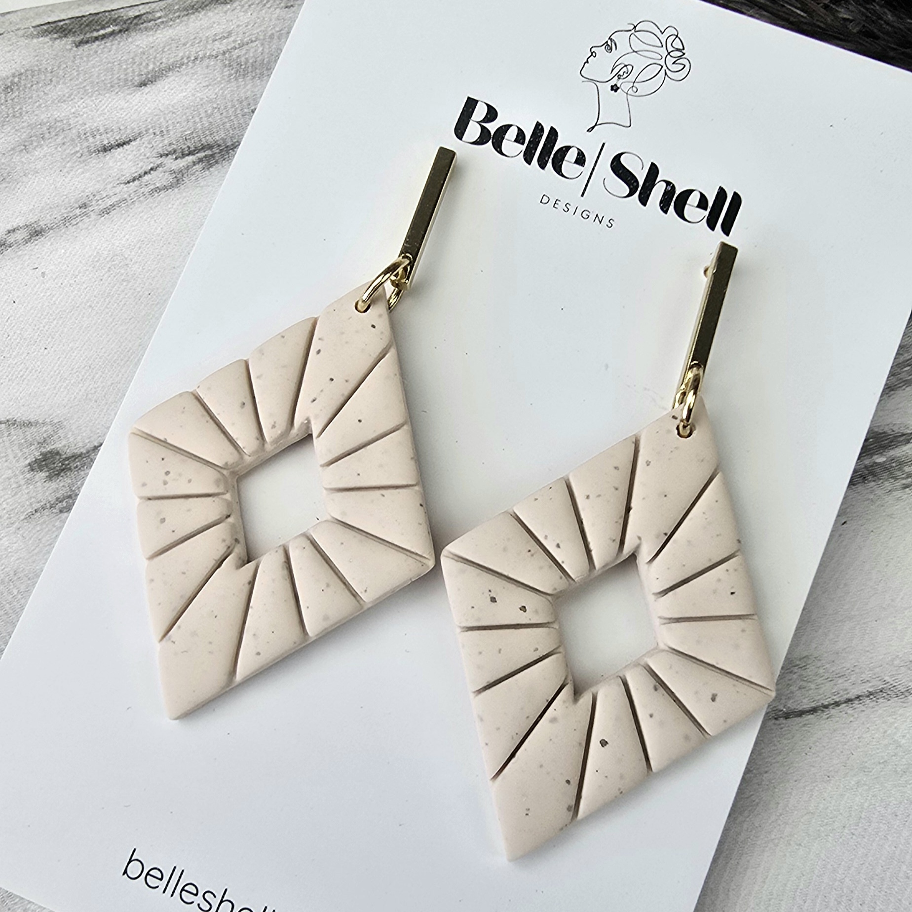 Oorbellen 'Jenny Natural'