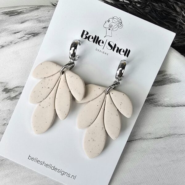Handgemaakte unieke oorbellen Jolien Natural 4 Oorbellen 'Jolien Natural'
