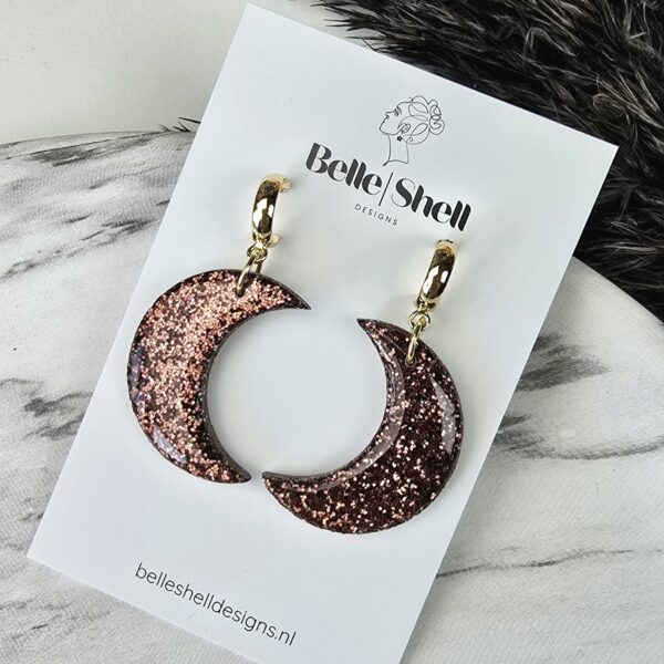 Oorbellen 'Sparkling Moon'