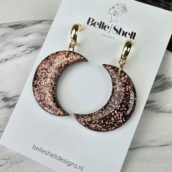 Oorbellen 'Sparkling Moon'