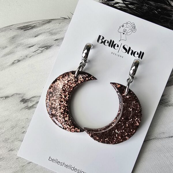 Oorbellen 'Sparkling Moon'