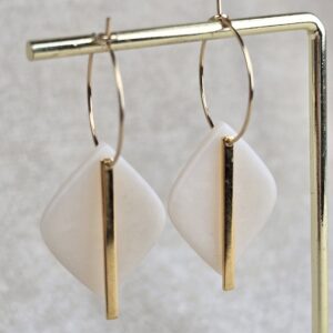 Oorbellen 'Ivory Pearl'