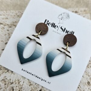 Oorbellen 'Mona Teal'