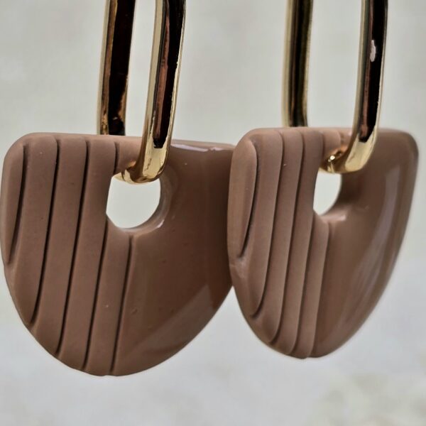 Handgemaakte oorbellen Earth Tones Ayla Caramel 2 Oorbellen 'Ayla Caramel'