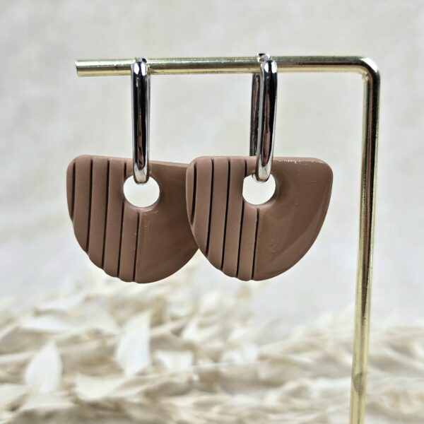 Handgemaakte oorbellen Earth Tones Ayla Caramel 3 Oorbellen 'Ayla Caramel'