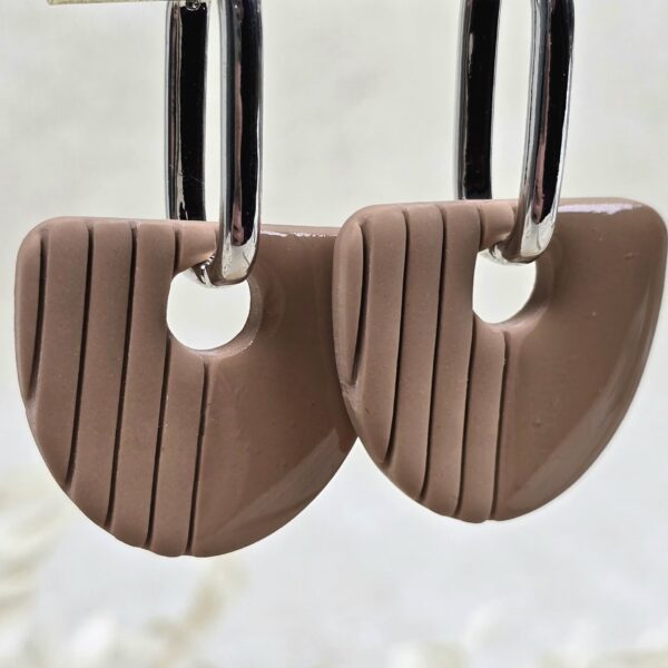 Handgemaakte oorbellen Earth Tones Ayla Caramel 4 Oorbellen 'Ayla Caramel'