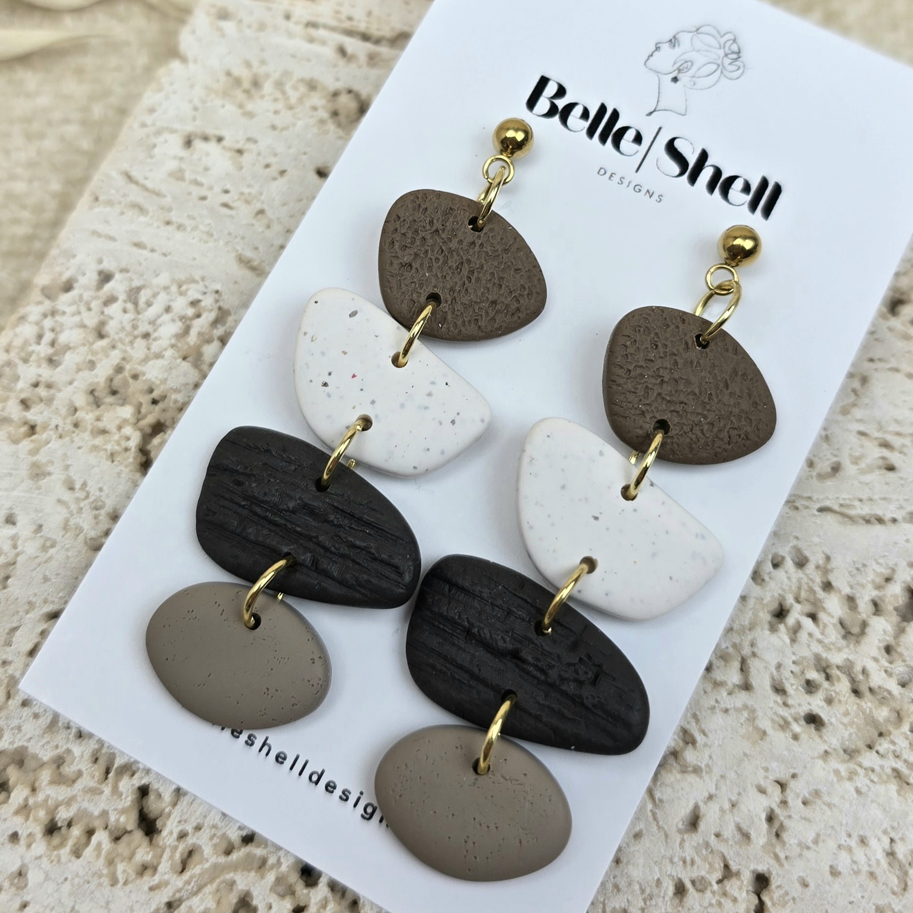 Oorbellen 'Mira Mocha'