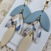 Oorbellen 'Kelly Blue Leaves'