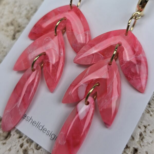 Oorbellen 'Kelly Coral Pink'