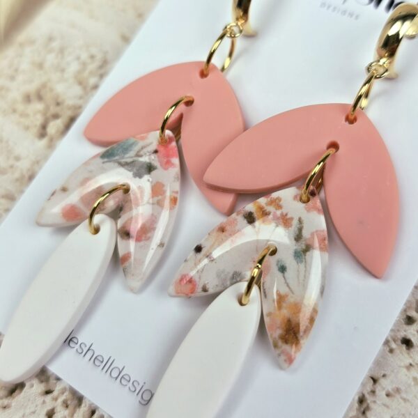 Oorbellen 'Kelly Peach Bloom'