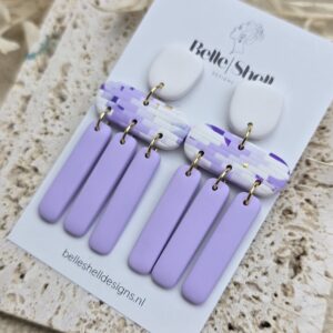 Oorbellen 'Avery Lilac'