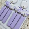 Oorbellen 'Avery Lilac'