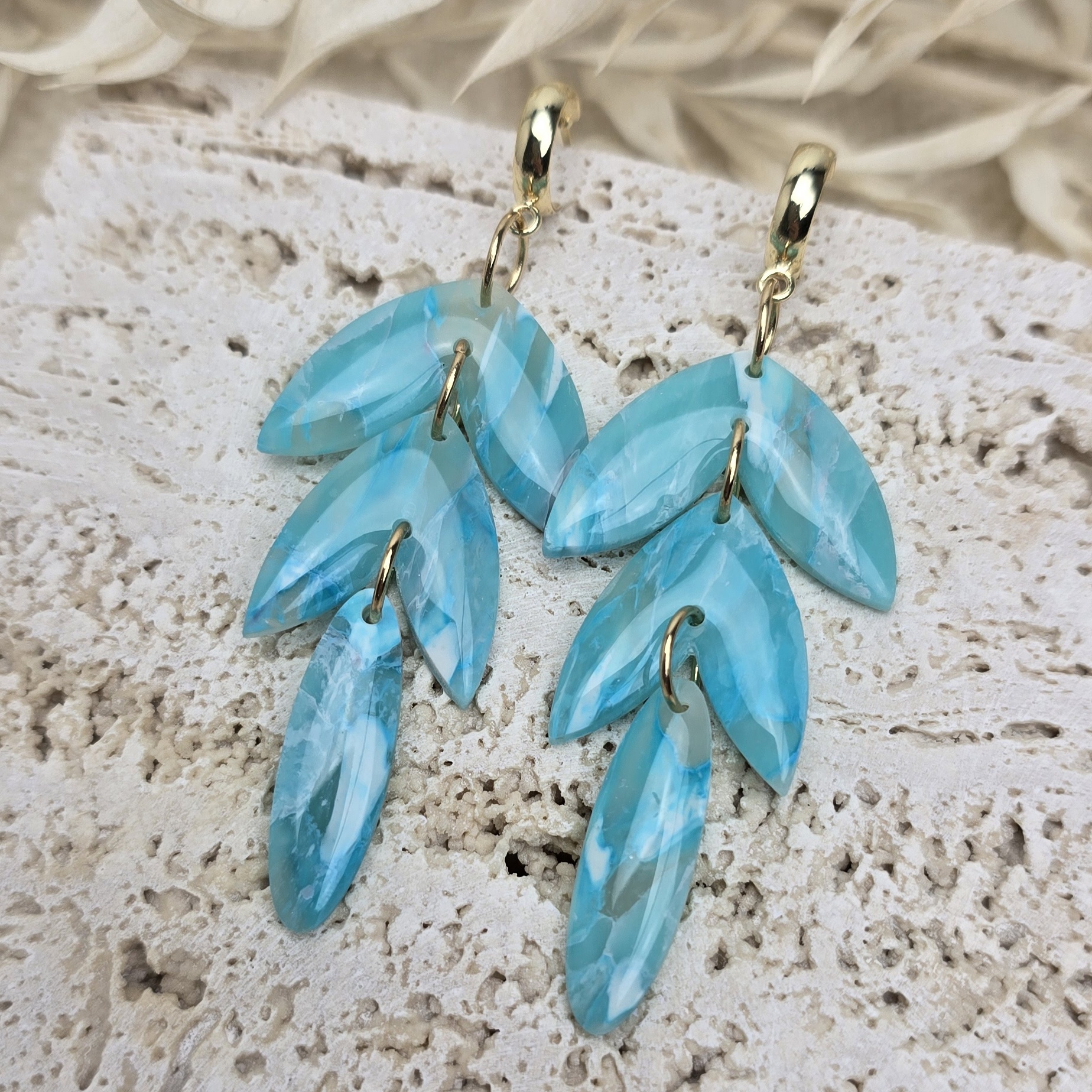 Oorbellen 'Kelly Sky Blue'