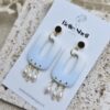 Oorbellen 'Pearl Pale Blue'