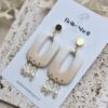Oorbellen 'Pearl Sand'