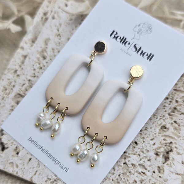 Oorbellen 'Pearl Sand'