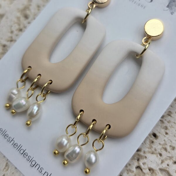 Oorbellen 'Pearl Sand'